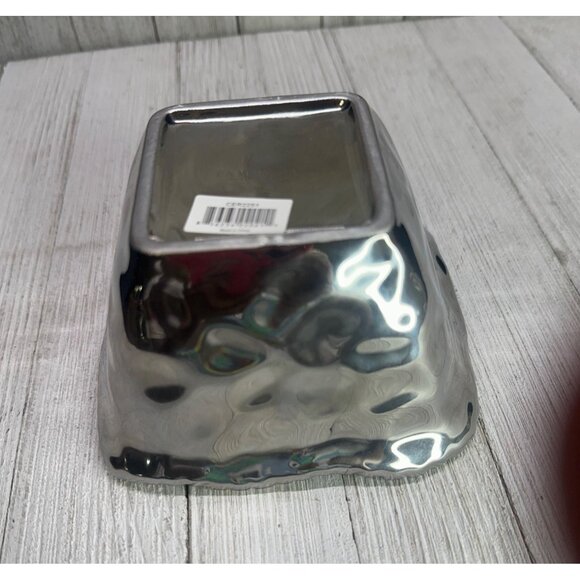 Pampa Bay Verona Square Salad Serving Bowl Medium Silver 4.5''x4.5'' - Picture 4 of 9